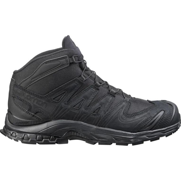 Black Salomon Xa Forces Mid EN Men\'s Tactical Boots | PH 93645X